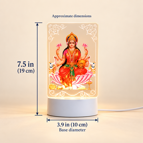 Deity LED Lamp – Laxmi, Durga & Ganesh