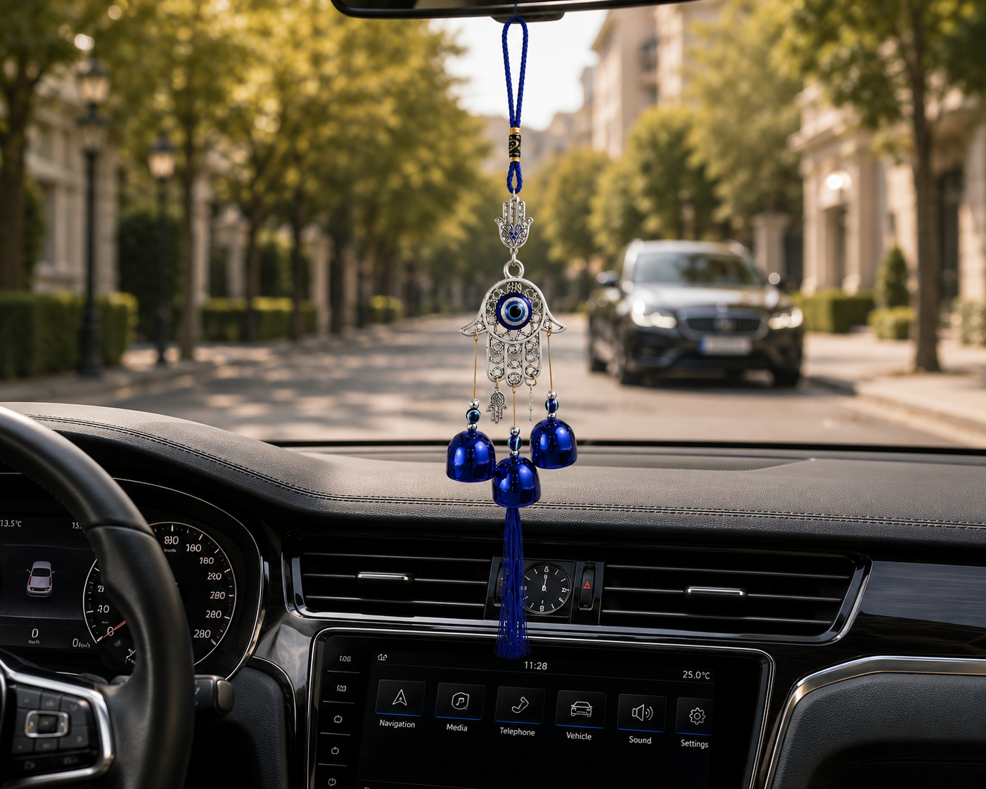 Blue Hamsa Evil Eye Hanging Ornament | Home & Car Décor