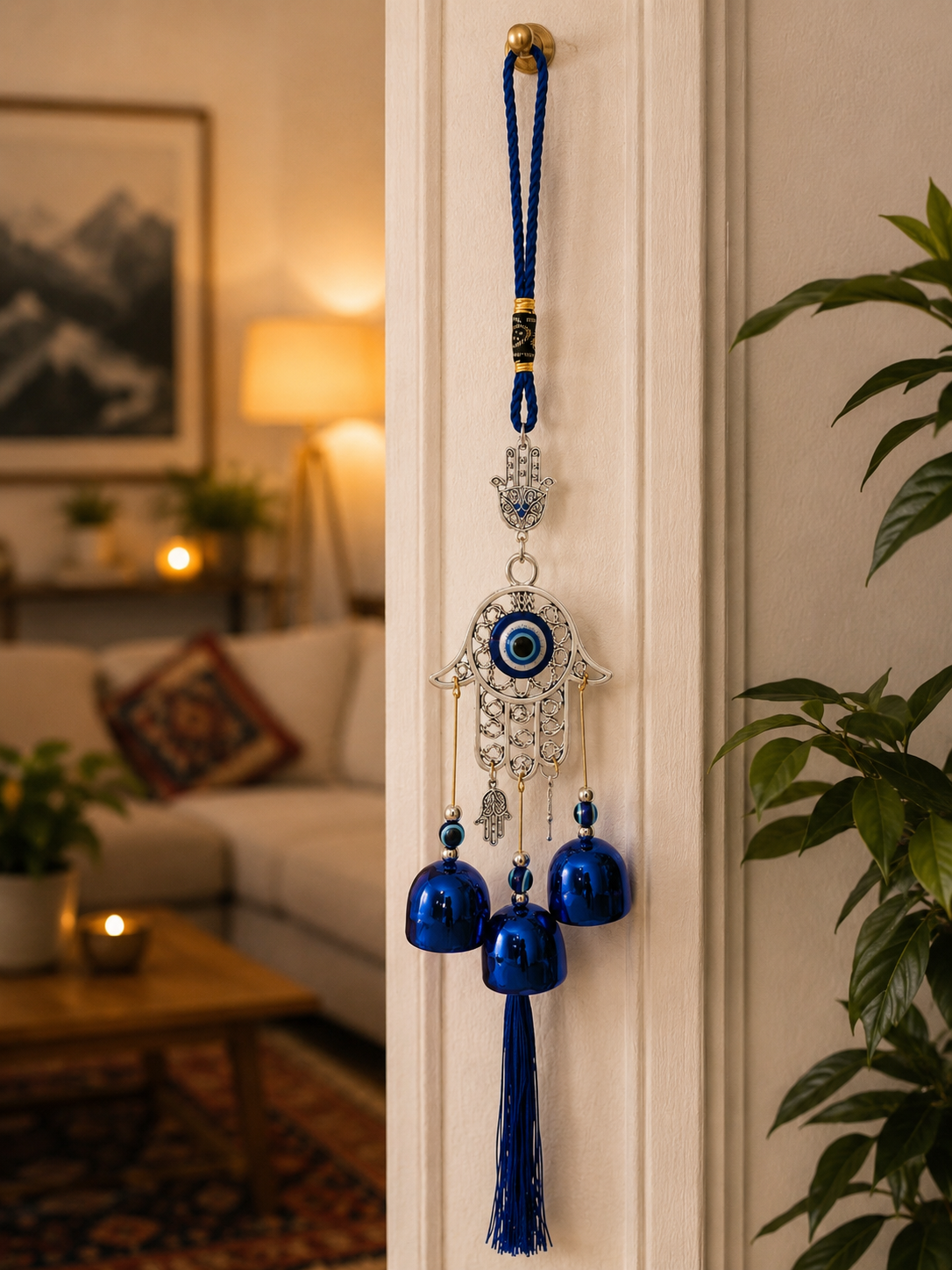 Blue Hamsa Evil Eye Hanging Ornament | Home & Car Décor