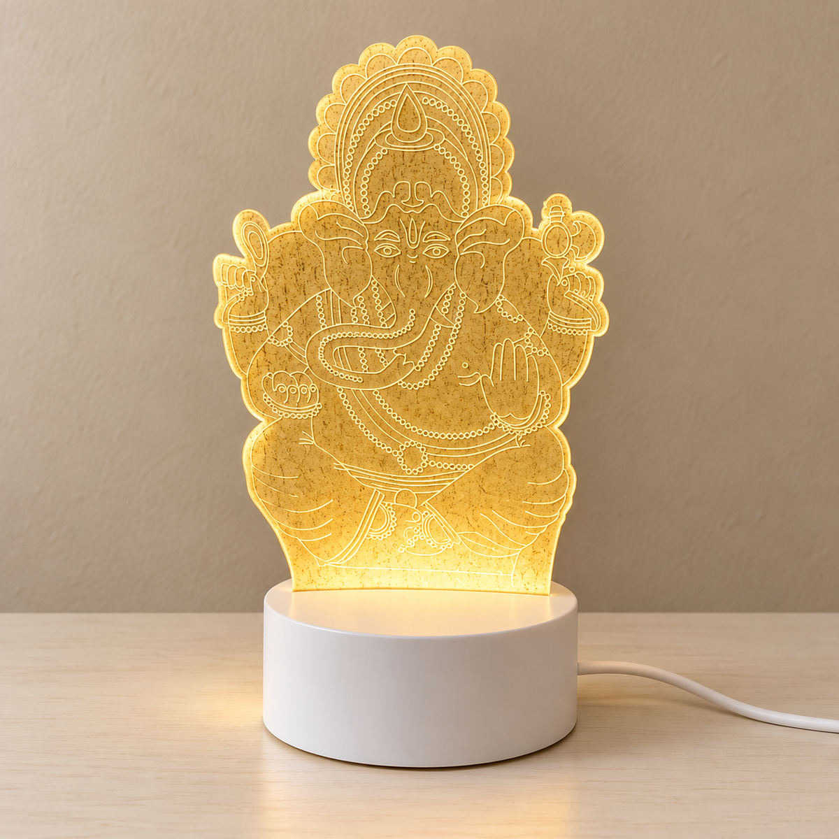 Deity LED Lamp – Laxmi, Durga & Ganesh